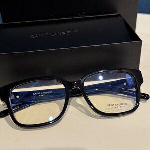 Saint Laurent SL M150/F Black Luxury Eyeglasses Minimal Designer Frame